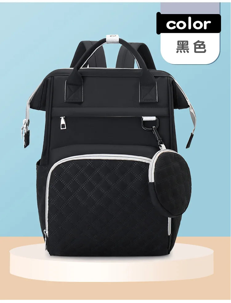 Diaper Bag Backpack Baby Essentials Travel Tote Multifunction Waterproof with Changing Station Pad Stroller Straps Big for Mommy