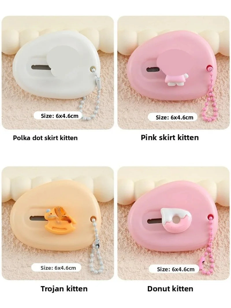 Creative Utility Knife,Unpacking Artifact Express KnifeCute Wallpaper Tools Cartoon Student Handmade Paper Knife Cultural Goods