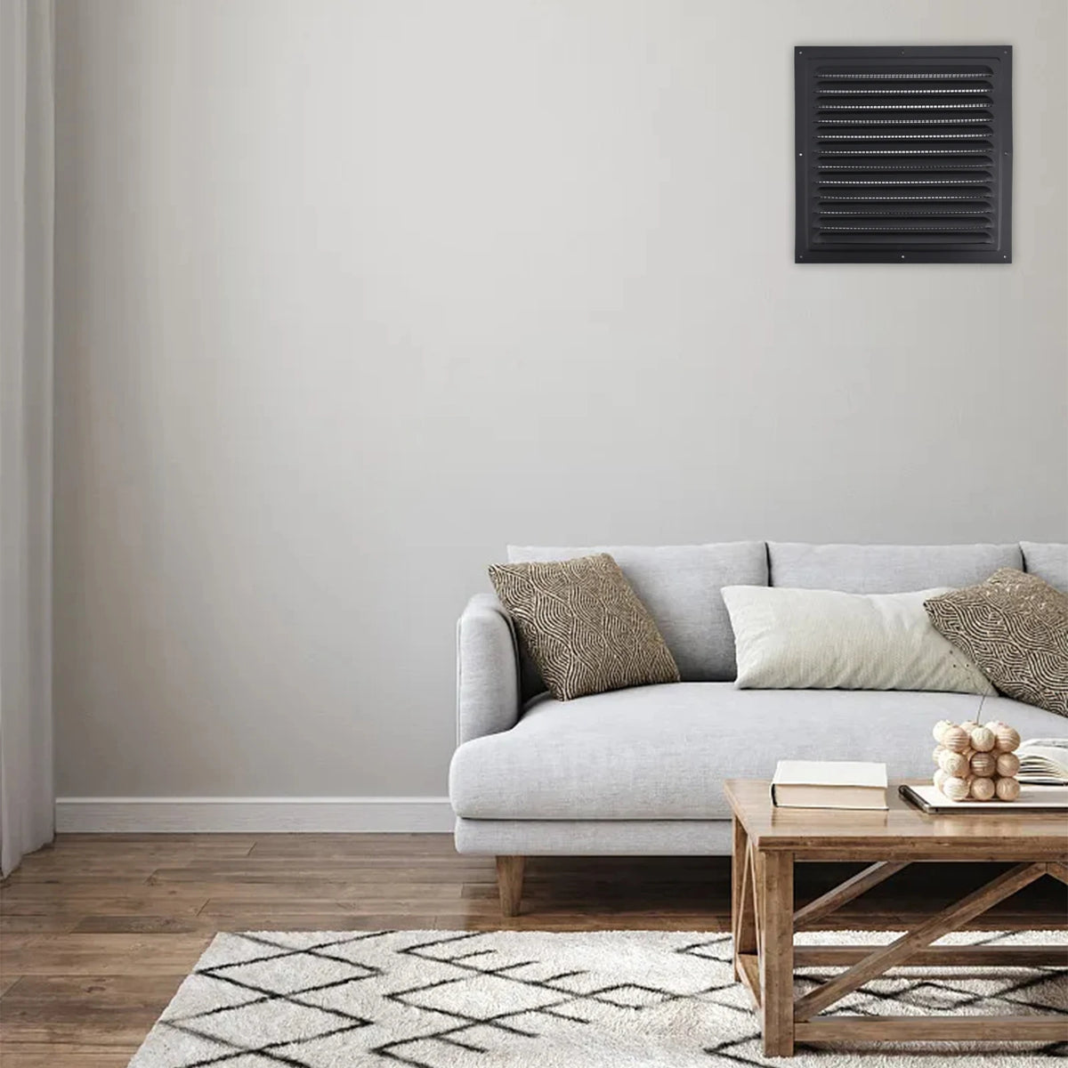 Air Ventilation Cover Louver Vent Grille Cover Square Ducting Ceiling Ventilation Grill Cover Heating Cooling Vent Exterior