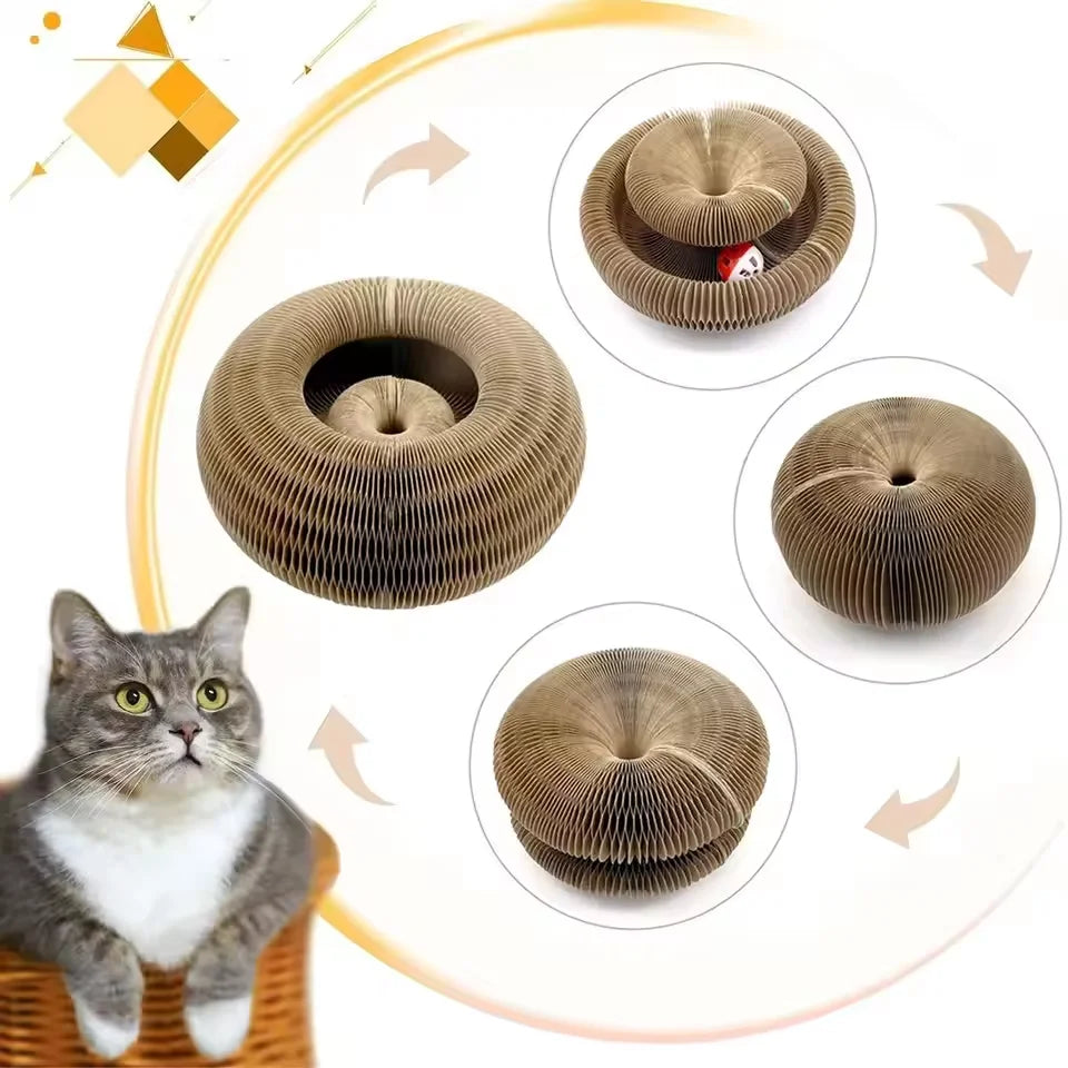 Cat scratch board cat nest wear-resistant and anti fall cat toy self entertaining corrugated paper claw grinding board