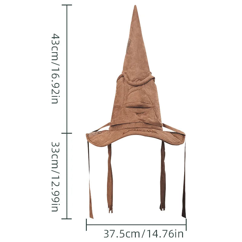 Halloween Witch Hat Cosplay Costume Hat Props Anime Game Film and Television Surrounding Branch School Magic Tree Hat