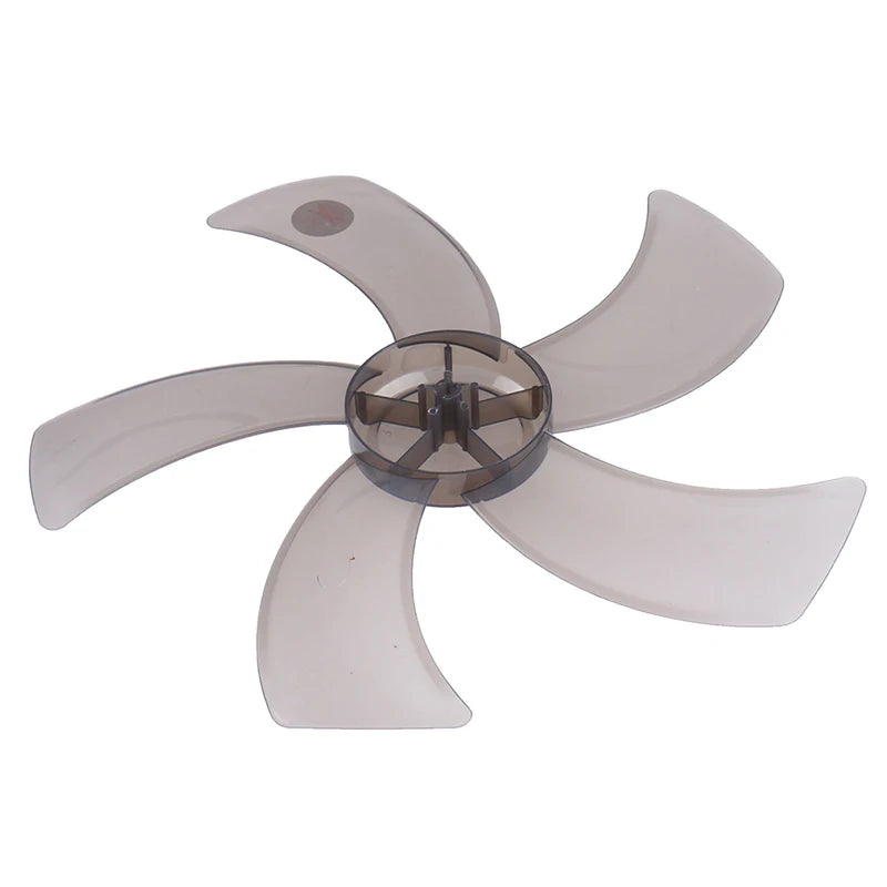 40cm/16inch Plastic Five Leaves Fan Blade For Household Stand/Table Fanner Accessories With Nut Cover For Pedestal Fan
