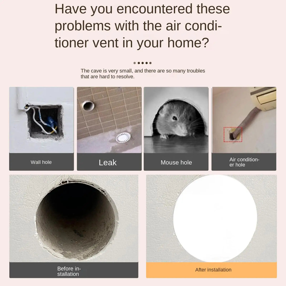 Ceiling Hole Cover Plate 1PC Decorative Round Panel Buckle Design Wall Mounted Hole Repair for Home Kitchen Living Room