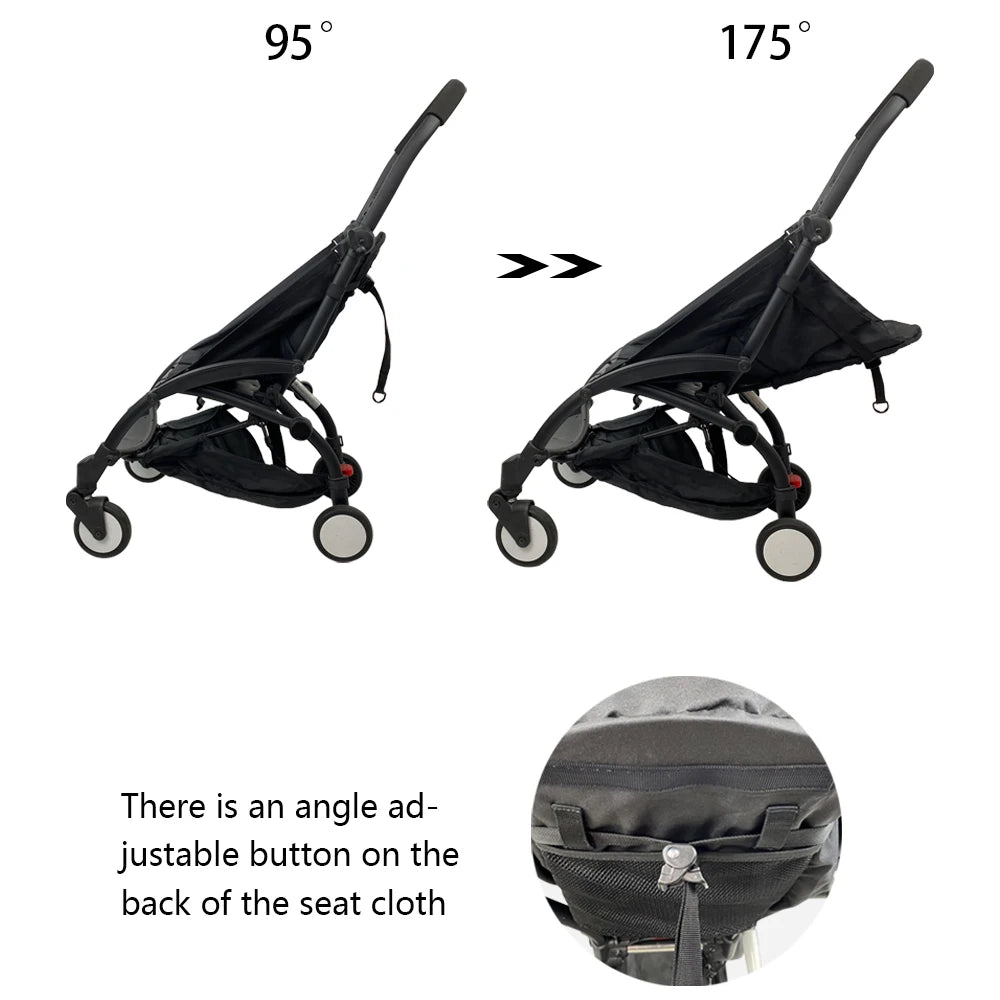 175 Degrees Baby Stroller Cushion Seat Fit For Babyzen YOYO YOYO2 Original Fabric Sit And Lie Baby Stroller Accessories