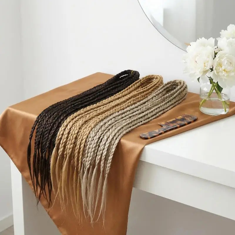1Pairs Synthetic Wig Braids With Clip Boxing Braid Dreadlocks Clip In Hair Extension Dirty Braids Boxer Braid Hair Pieces