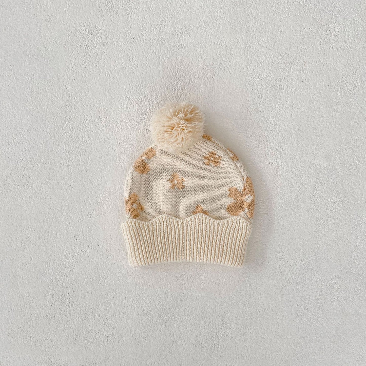 Baby Clothing 2025 Autumn Winter New Fashionable Casual Simple Sweet Floral Jacquard Coat Knitted Pants Hat Socks Kids Clothes