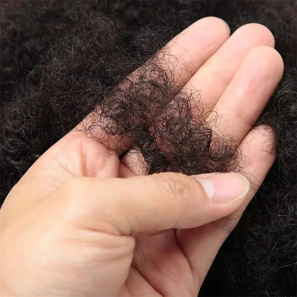 Brazilian Hair Afro Kinky Curly Wave 100% Human Hair Bulk For Braiding Twists Hair For Micro Twist Afro Kinky Hair Extension