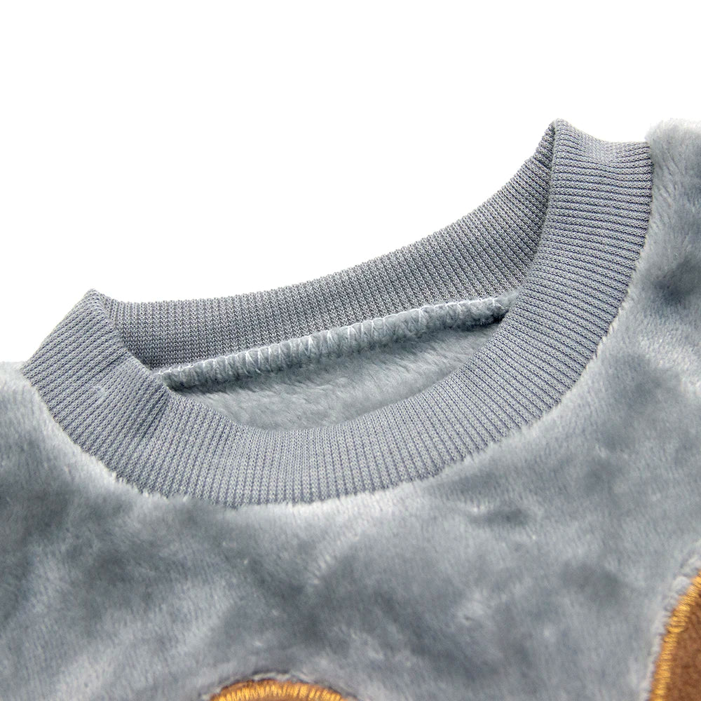 Baby Winter Clothes Set Baby Girls Boys Autumn Fashion Flannel Fleece 2pcs Clothes  Kids Cartoon Bear Sleepwear Children Pajamas