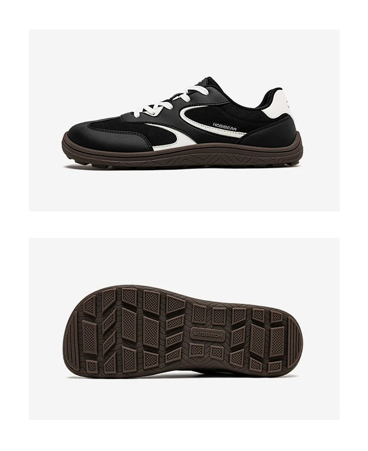 HOBIBEAR Unisex Barefoot Shoes Wide Width Minimalist Sneakers Zero Drop Classic Retro Outdoor Walking Shoes for Men Women