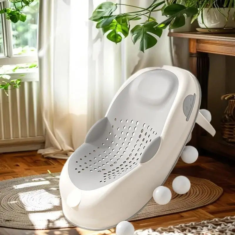 New 1Pcs Newborn Baby Bath Tub Foldable Rack, Shower Net Seat- Anti Slip Bathtubs Accessory for Infant Care