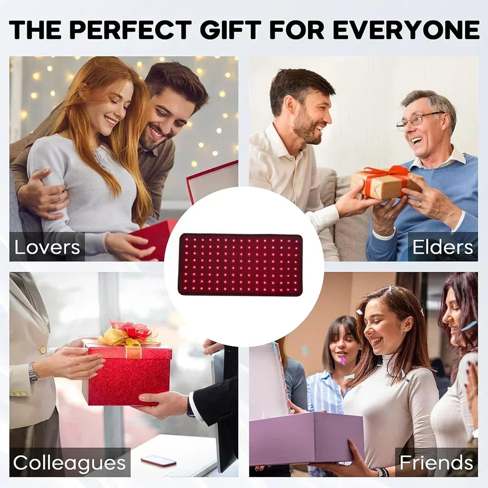 Red Infrared Light Therapy Pad LED Beauty Devices for Face and Body Back Knee Hands Feet Relief Portable 660nm 850nm Heat Pad