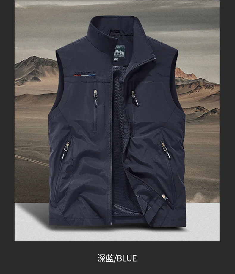 Multi-pocket Vest, Outdoor Activities, Rock Climbing, Hiking, Camping, Fishing, Mountain Climbing, Traveling, Photography, Vest