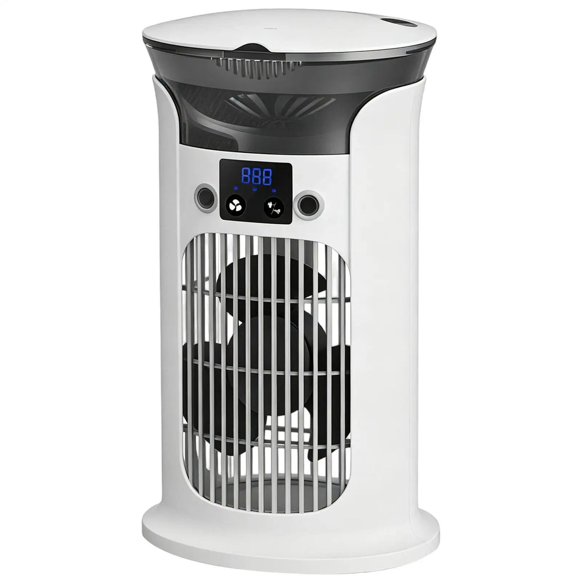 Bedroom Fans Adjustable Portable with Light Personal Tower Fans Standing Desk Fan for Home Living Room Indoor Bedside Office