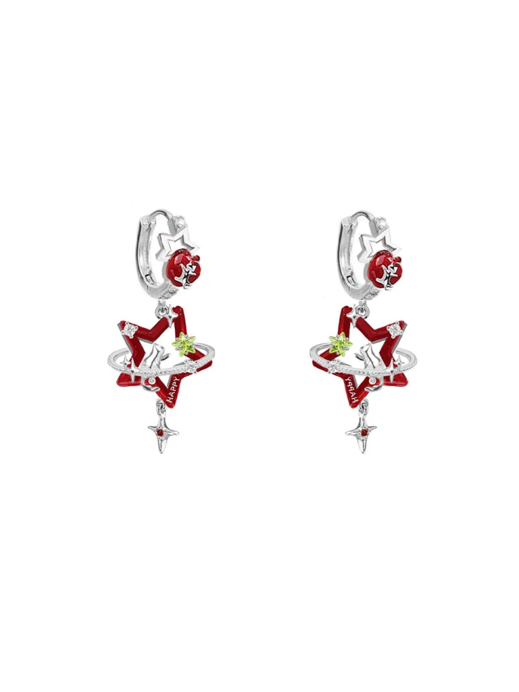 MASW Original Design Luxury Temperament Star Dangle Earrings For Women Female Gifts Fashion Jewelry Ear Accessories 2025 New