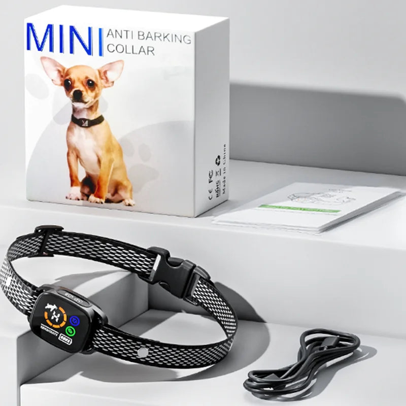 Anti Bark Collar, Dog Training, Vibration Shock Collar, Smart Color Screen
