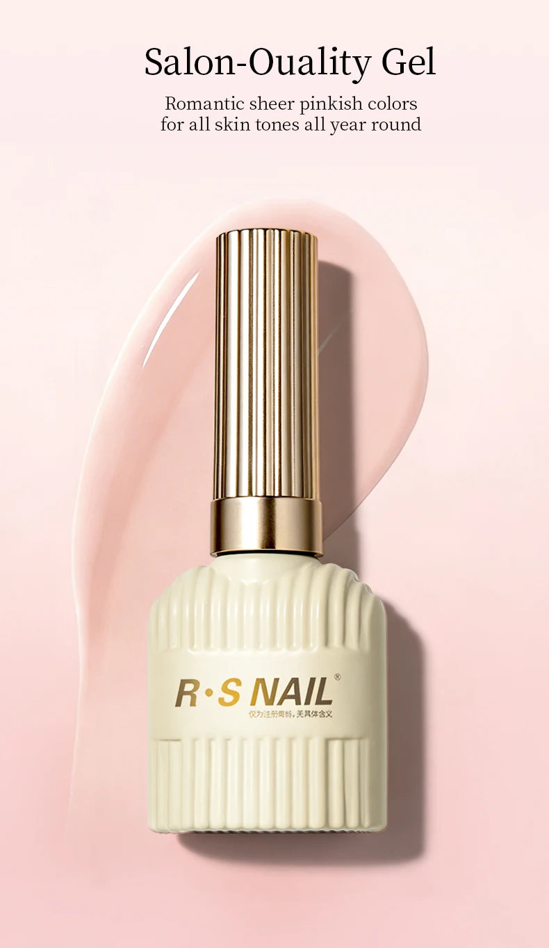 Nude Series Gel Nail Polish Soak Off UV LED Semi Permanent Jelly Nude Pink Gel Varnish Long Lasting Manicure Salon DIY Nail Art