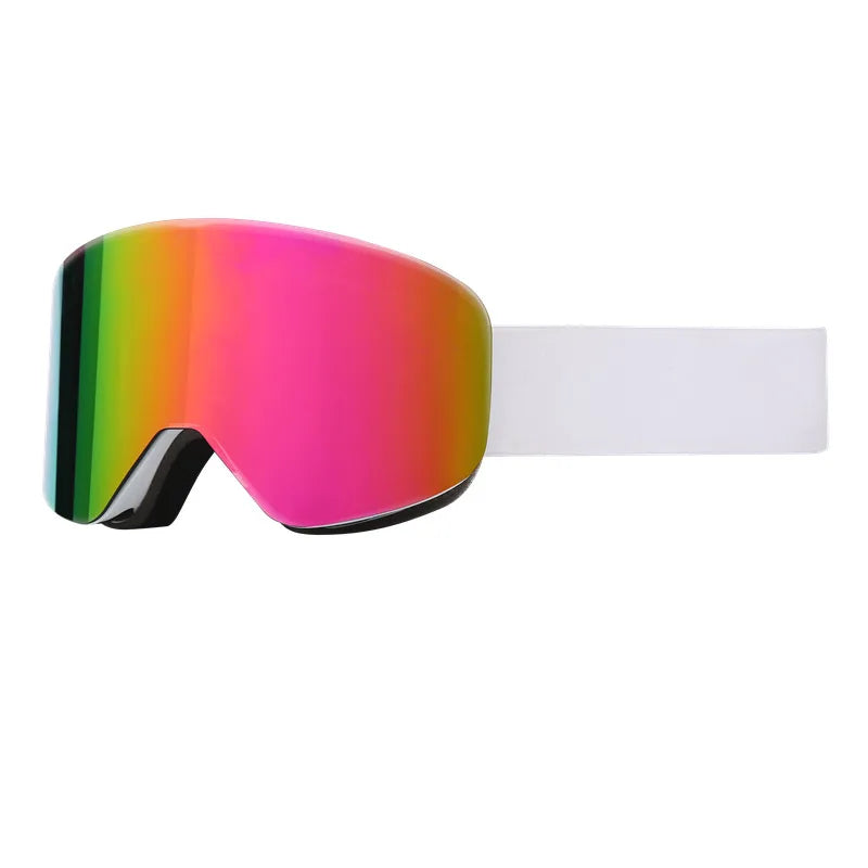 Adult Ski Snowboard Goggles Unisex Double Anti-Fog UV400 Cylindrical Lens Skiing Eyewear Mask Snow Protection over Glasses