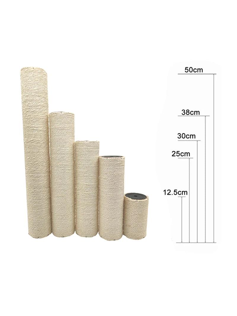 Cat Scratching Post for Cat Tree Tower DIY Cat Climbing Frame Replacement Post Sisal Rope Entangle Kitten Toy Scratch Furniture