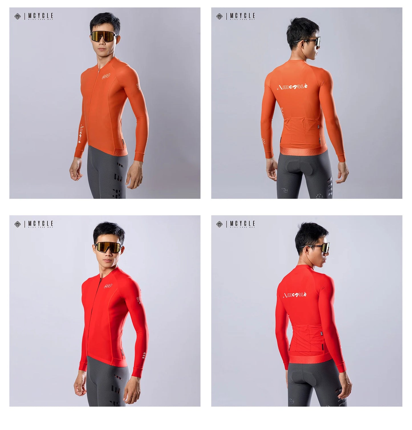 Mcycle New Arrival Men Cycling Jersey Comfortable Quick Dry Bicycle Bike Shirt Top Breathable Long Sleeves Sportswear