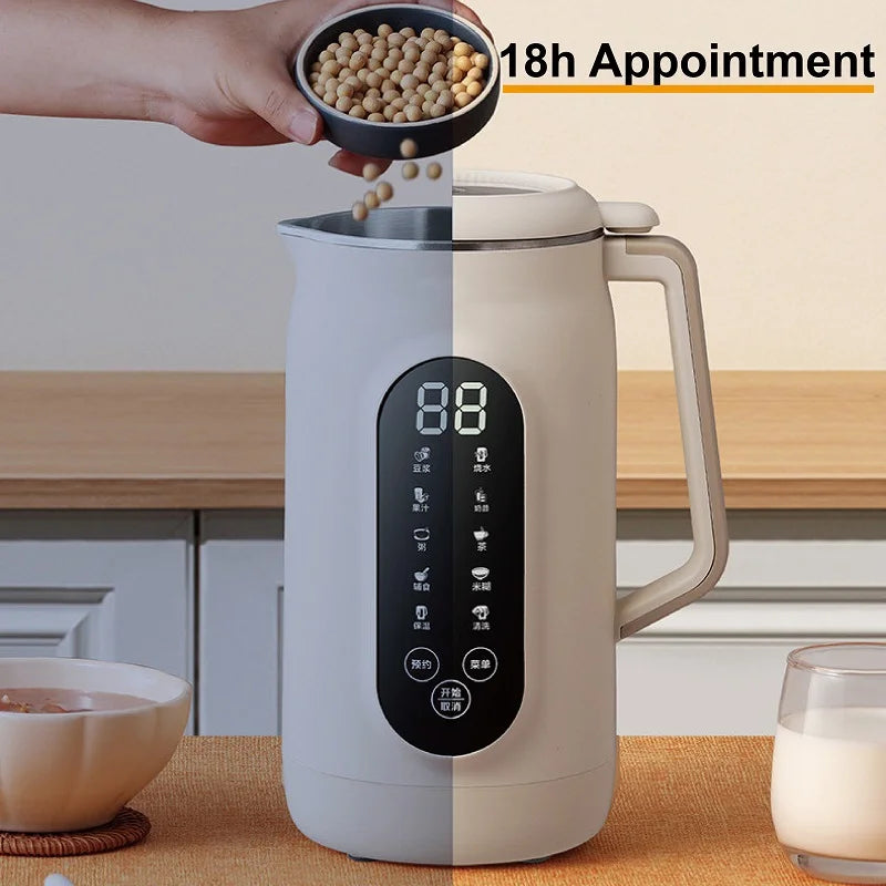 1.8L Soy Milk Machine 18h Appointment Filter-free Wall Breaking Machine Mixer Home Electric Juicer Multifunctional Food Process
