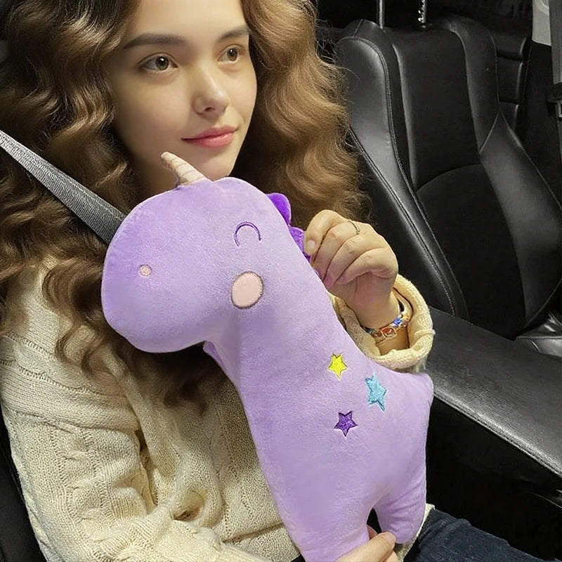Kids Car Neck Pillow Universal Cute Cartoon Child Car Car Seat Belt Sleeping Pillow Support Leaning Head Baby Seats Accessories