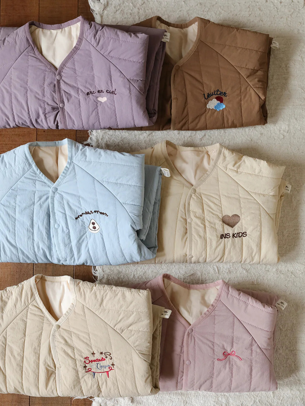 New Embroidered Baby Romper Autumn Winter Thicken Cotton One-piece Bodysuits for Boys Girls Outdoor Cotton Jacket Jumpsuit