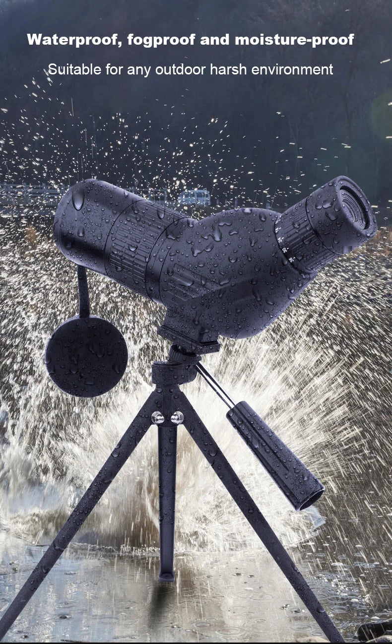 12-36X50 HD Zoom Monocular Spotting Scope Powerful Telescope Bak4 Prism Waterproof Anti-Fog for Outdoor Camping Bird Watching