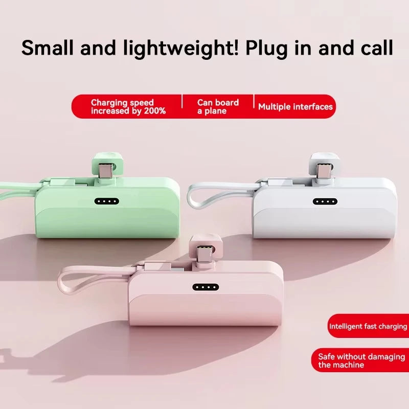 Lenovo 2026 500000mAh Ultra Slim Power Bank Super Fast Charging High Capacity Portable External Battery USB C for Android iPhone