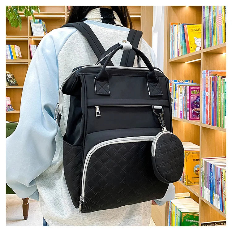 Diaper Bag Backpack Baby Essentials Travel Tote Multifunction Waterproof with Changing Station Pad Stroller Straps Big for Mommy