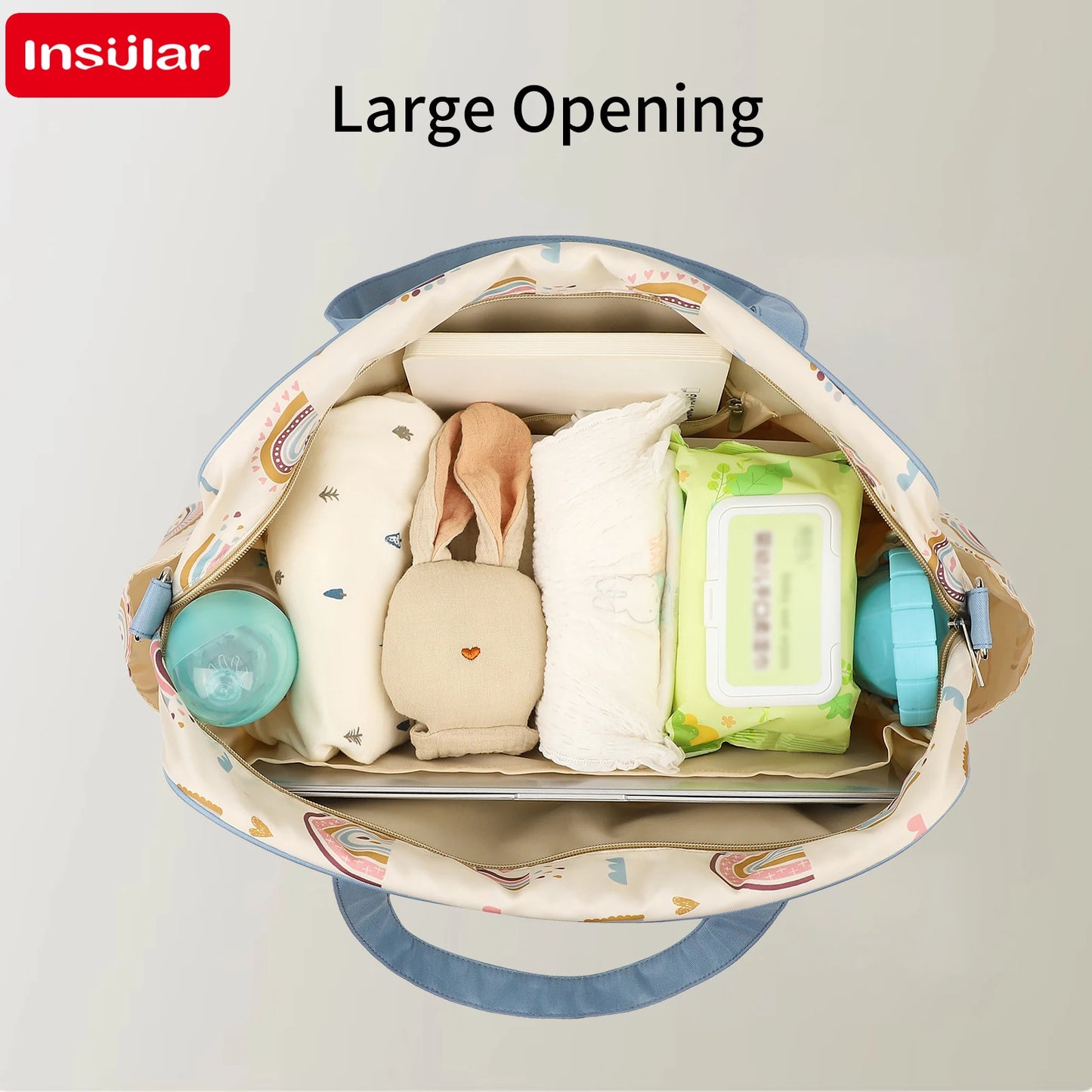 OutdoorsCartoon Waterproof Tote Fashion Mommy Bags Oxford Fabric Travel Women Handbag Shoulder Bag Large Capacity Diaper Bag