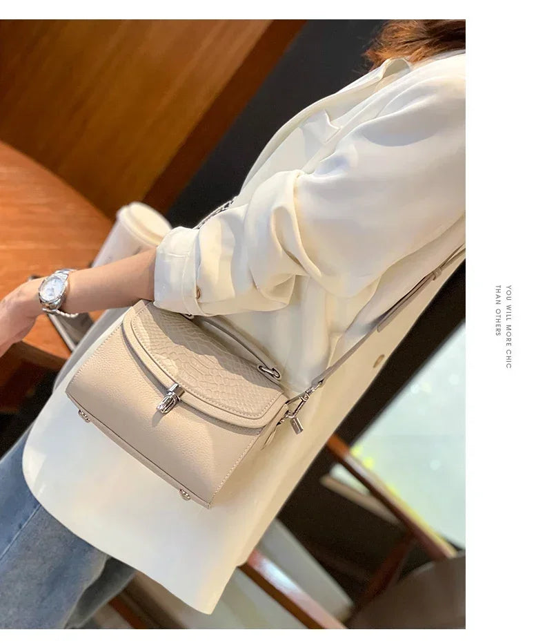 women's mini handbag Ladies' luxury crossbody bag fashionable crocodile pattern design women's genuine leather crossbody bag