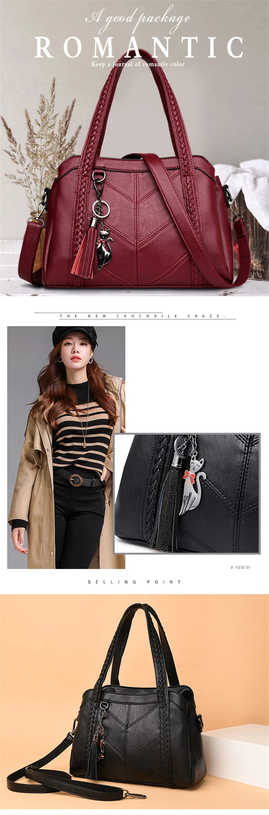 Women Luxury Handbags for Women Leather Bag High Quality Sheepskin Female Shoulder Bags Famous Designer Crossbody Bag Sac à Main
