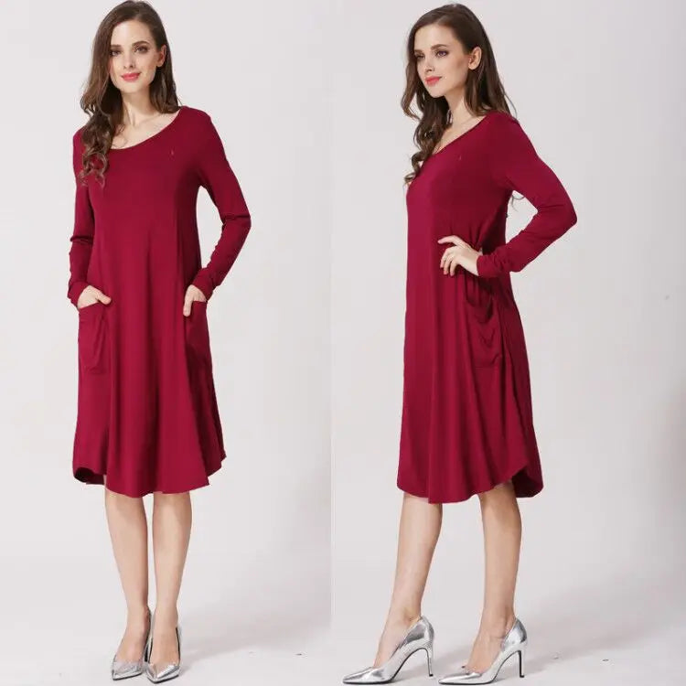 Emotion Moms Long Sleeve Pregnancy Maternity Clothes Nursing Clothing Breastfeeding Dresses for Pregnant Women Maternity Dress