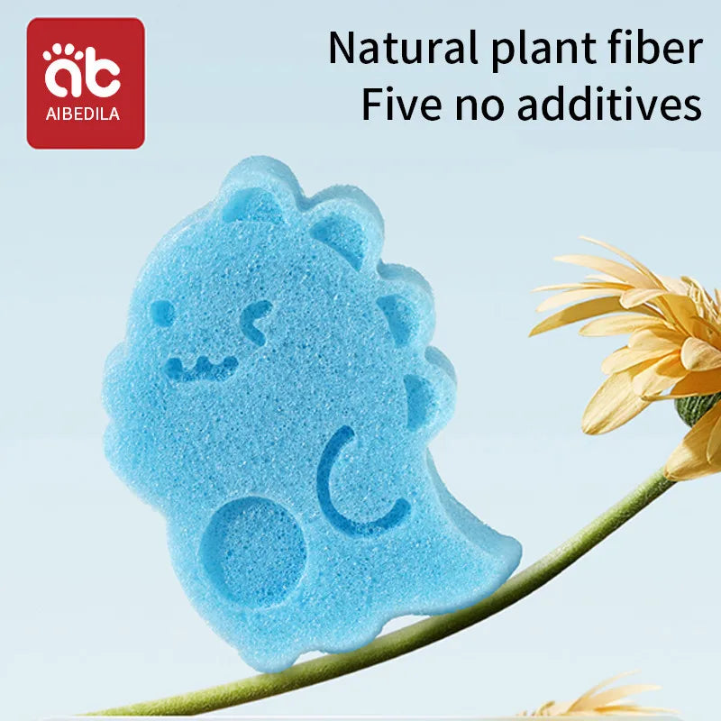 AIBEDILA Children's Bath Sponge Cute Baby Shower Sponge Cleanser Brush Soft Skin-friendly Bath Rubbing Kids Sponge Newborn