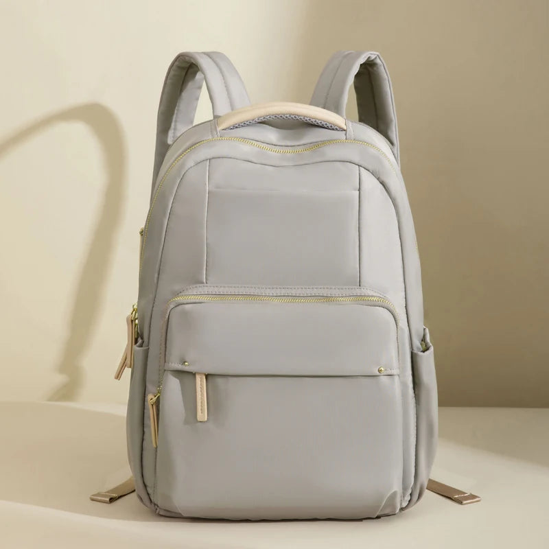 Luxury Laptop Backpacks for Women 15.6" Size Notebook Bag Large Cabin Space Business Travelbag Ladies Bookbags Big Zipper Pocket