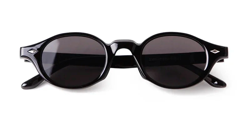 Retro Small Oval Sunglasses Women Brand Design Rivet Blue Tortoise Shell Sun Glasses Outdoor Men Shades Female UV Oculos De Sol