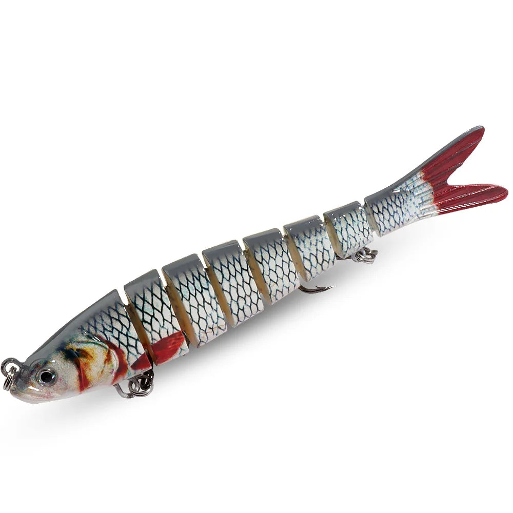 Swimbait 11g 16g 27g Joint Bait Slow Sinking Bionic Fish Swimming Pesca Bass Treble Hook Carp Fishing Tackle 8 Segment Hard Lure