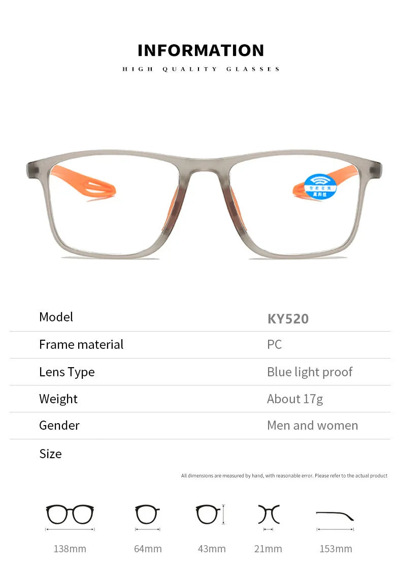 BOYSEEN Sports smart zoom reading glasses with adjustable ultra light technology for reading reading presbyopia glasses