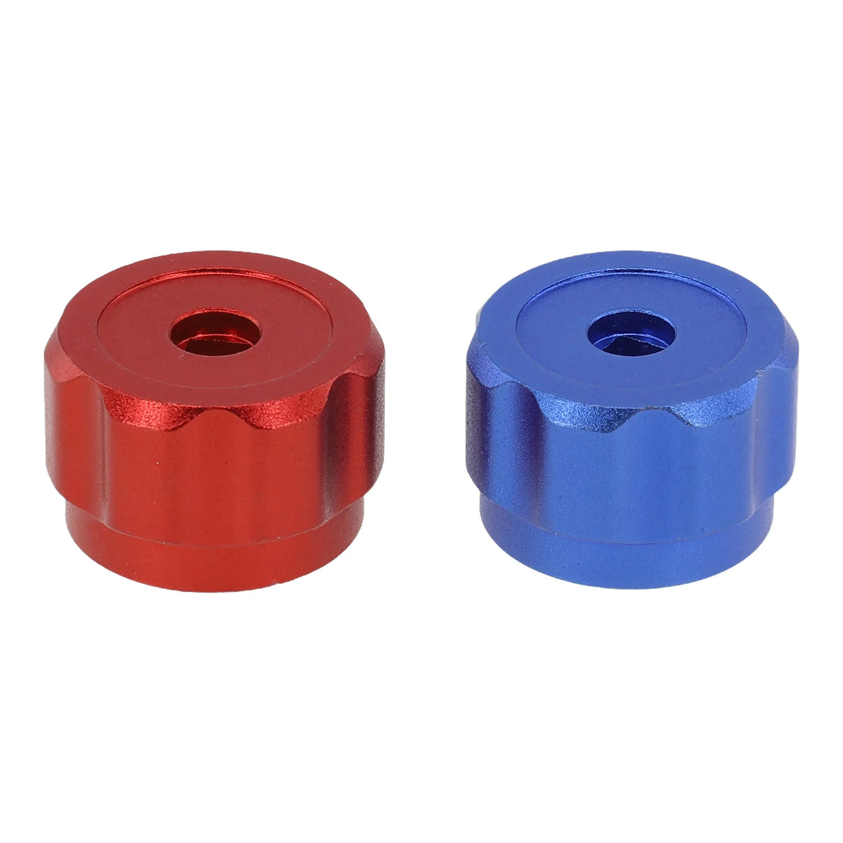 2pc Faucet Handles Manifold Gauges Knob Round Wheel Tap Handle Aluminum Alloy For Air Conditioner Diverter Meter