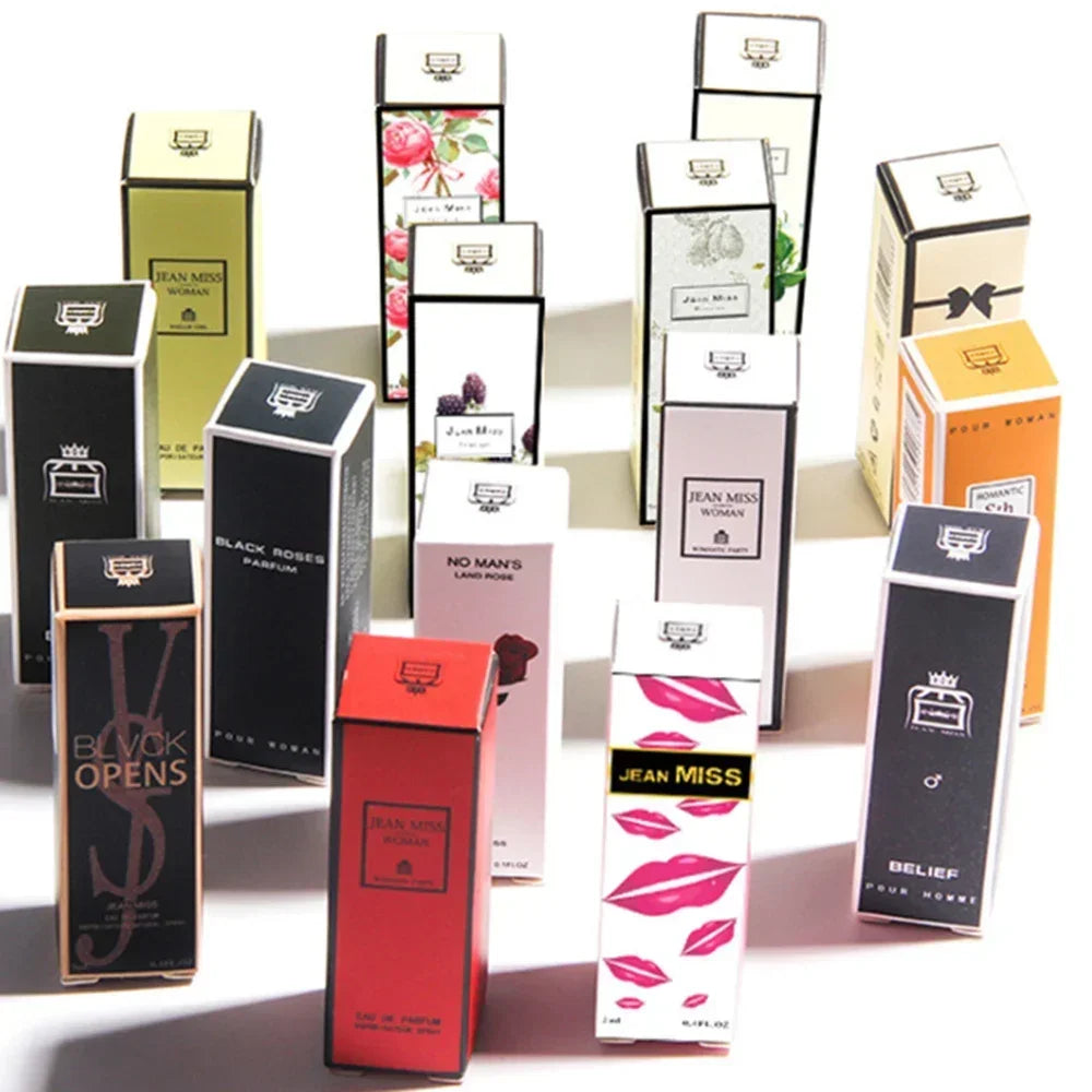 5pcs 3ml Q Style Brand Pheromone Perfume for Women Men Atomizer Beautiful Packaging Fashion Lady Sample Long Lasting Taste