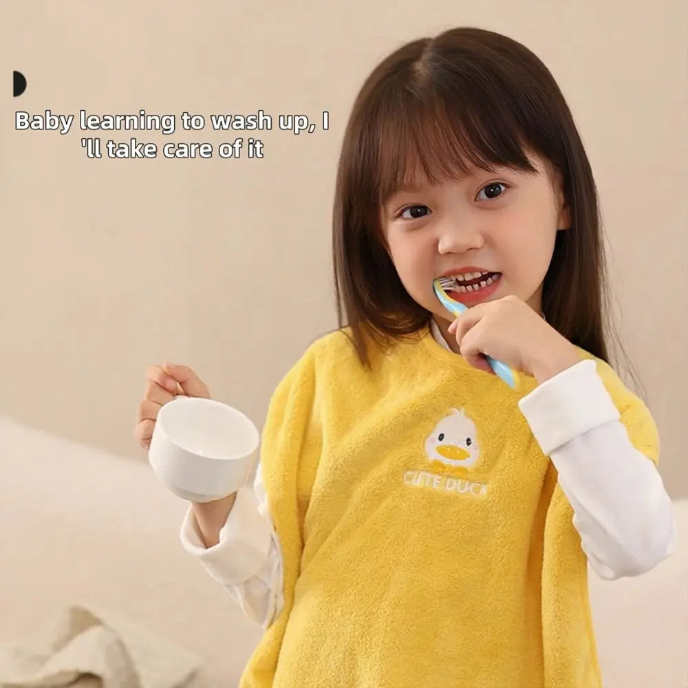 New Soft Bibs Skin Friendly Water Absorbent Children's Washcloth Adjustable Snaps Toddler Face Towel for Feeding Eating