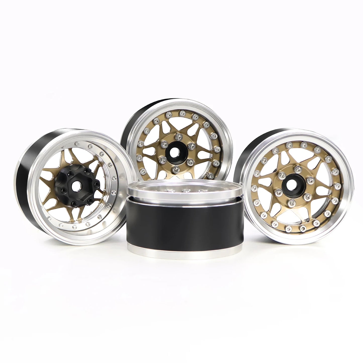 1.9" Adjustable Offset CNC Aluminum Beadlock Wheels for 1/10 RC Crawler TRX4 TRX6 SCX10 GEN8 RC4WD D90 Upgrade Parts