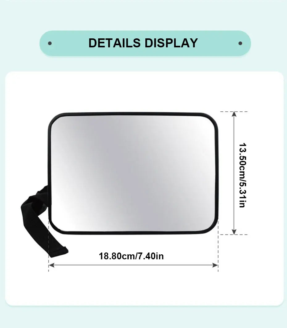 Car Rearview Mirror Baby Mirrors For Safety Interior Mirror Universal Car Seat Headrest Mirror Monitor Child Baby Safety Driving