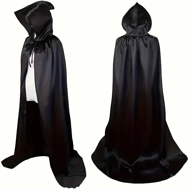 1PC Halloween Party Adult Grim Reaper Black Cloak Festival costumes Halloween Vampire Wizard Cosplay Costume Props