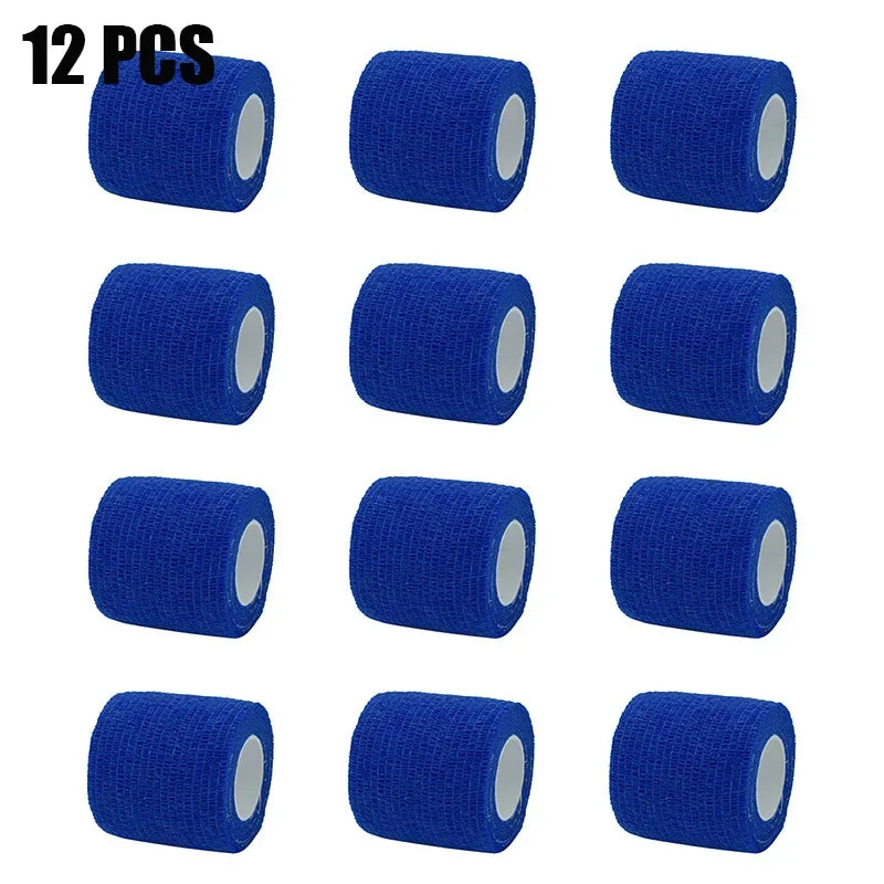 6/12/24pcs Self Adhesive Bandage Wrap, Cohesive Bandage Wrap for Sport & Athletic, Breathable Vet Wrap for Wounds