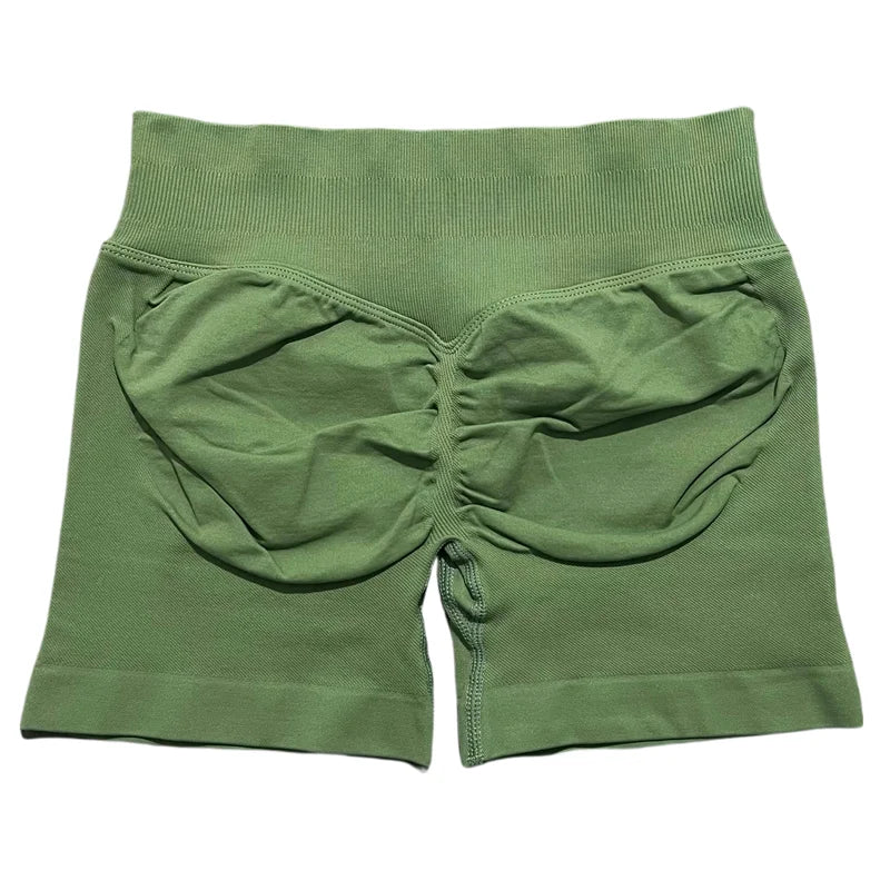 HISTELLO Sports Shorts 4.5‘’ High Waist Women Yoga Workout Shorts Seamless Leggings Stretch Fitness Sweatpants Gym Short