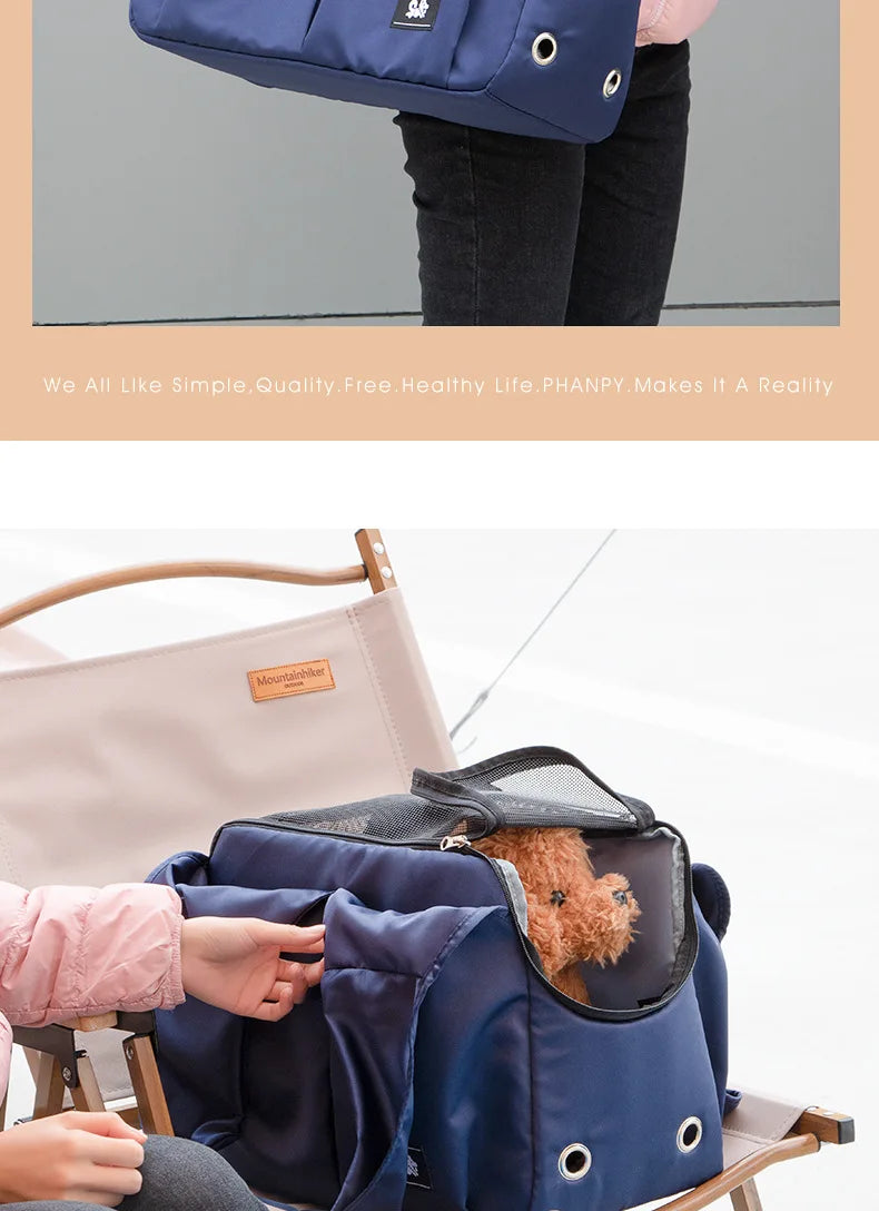 Portable Puppy Shoulder Bags Breathable Cat Carrier Bag Cats Transporter Bag Travel Pet Carrier for Cat Dog Pets HandbagBackpack