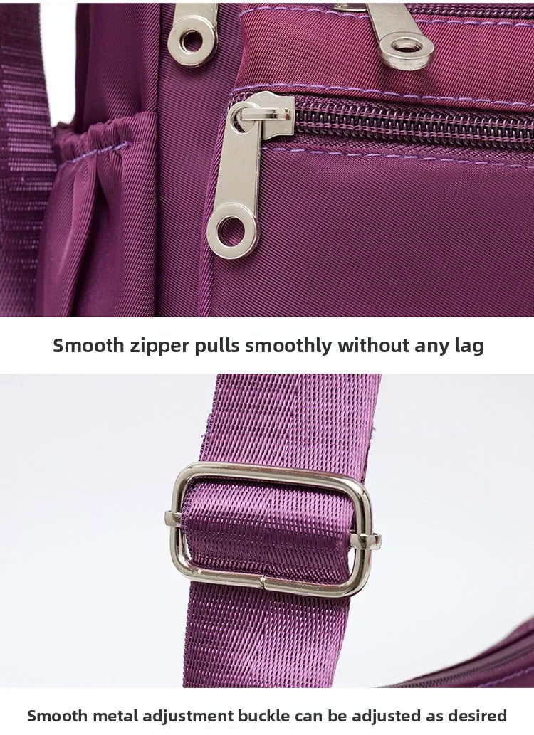2025 Bag Women's Large Capacity Shoulder Bag Waterproof and Wear Resistant Multi Pocket Commuter Leisure Outdoor Crossbody Bag