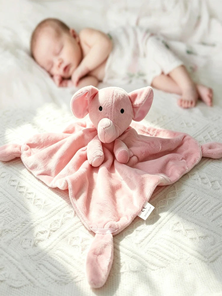 Baby Security Blanket Soft Plush Stuffed Animal Toys Infant Bibs Nursery Newborn Sleeping Dolls Cartoon Soother Appease Towel