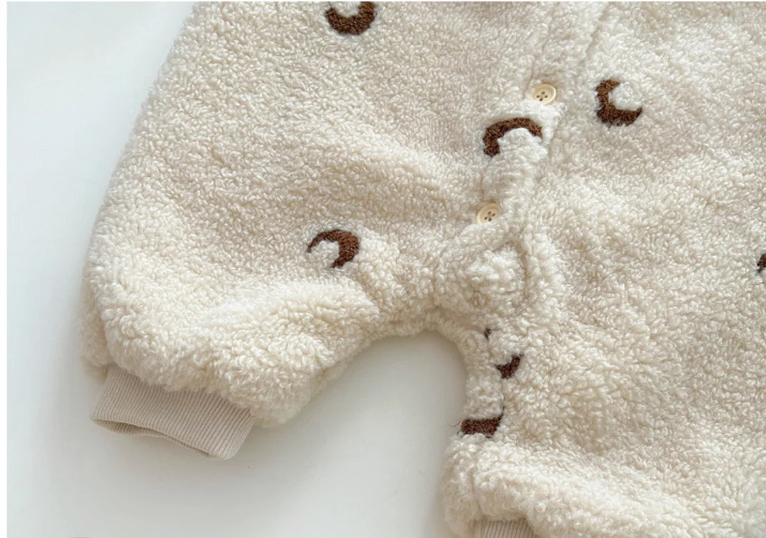 Winter Baby Clothes Newborn Thick Fleece Warm Baby Romper Girl Boy Jumpsuit Autumn Infant Boys Overalls Todder Jumpsuit Playsuit